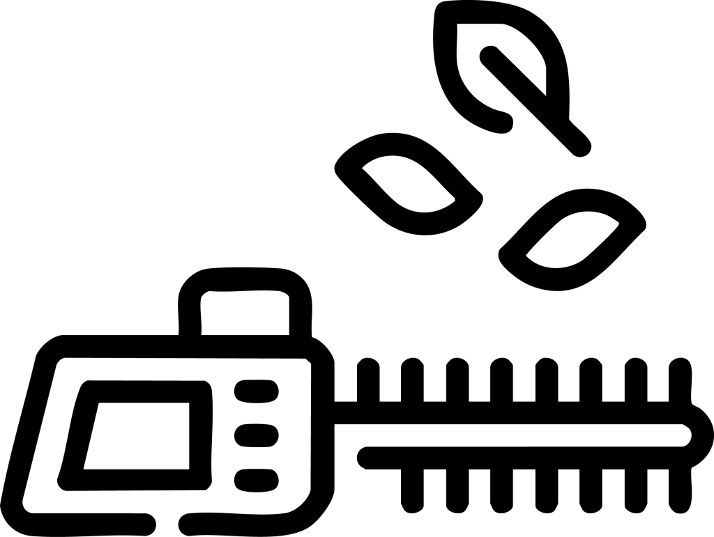 icon of trimmers and leaves